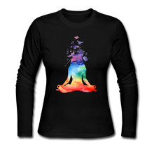 Load image into Gallery viewer, Women&#39;s Long Sleeve Jersey T-Shirt - black