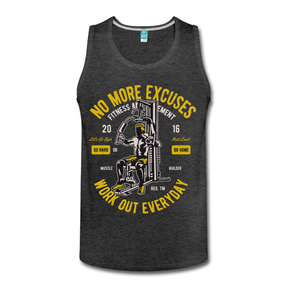 Men’s Premium Tank - charcoal gray