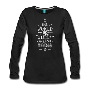 Women's Premium Long Sleeve T-Shirt - black