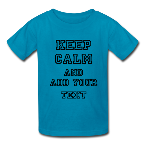 Customize it! - Kids' T-Shirt - turquoise