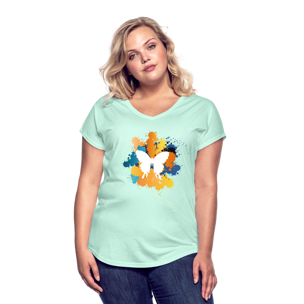 Women's Tri-Blend V-Neck T-Shirt - mint