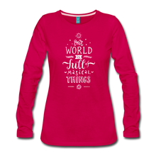 Load image into Gallery viewer, Women&#39;s Premium Long Sleeve T-Shirt - dark pink