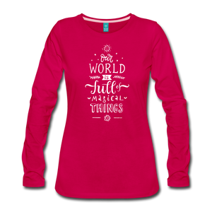 Women's Premium Long Sleeve T-Shirt - dark pink