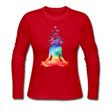 Load image into Gallery viewer, Women&#39;s Long Sleeve Jersey T-Shirt - red