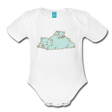 Load image into Gallery viewer, Organic Short Sleeve Baby Bodysuit - white