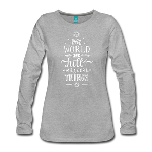 Women's Premium Long Sleeve T-Shirt - heather gray