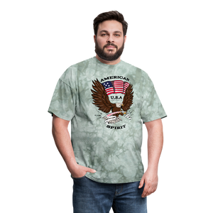 Men's T-Shirt - military green tie dye