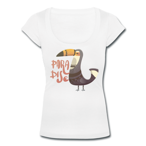 Women's Scoop Neck T-Shirt - white