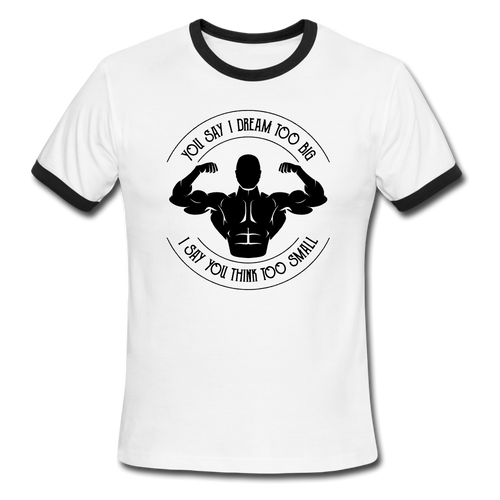 Men's Ringer T-Shirt - white/black