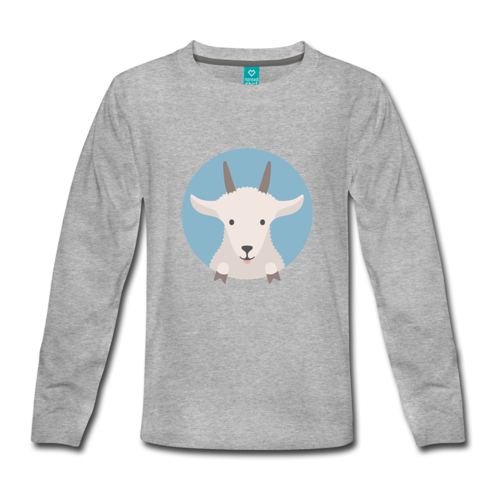 Kids' Premium Long Sleeve T-Shirt - heather gray