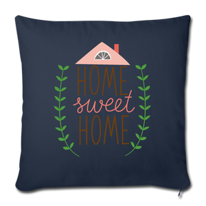 Throw Pillow Cover 18” x 18” - navy