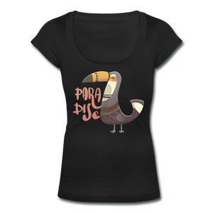 Women's Scoop Neck T-Shirt - black