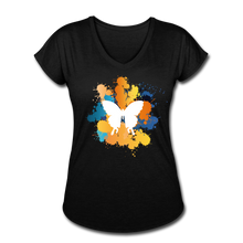 Load image into Gallery viewer, Women&#39;s Tri-Blend V-Neck T-Shirt - black