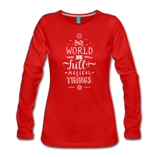 Load image into Gallery viewer, Women&#39;s Premium Long Sleeve T-Shirt - red