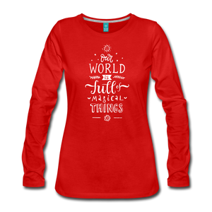 Women's Premium Long Sleeve T-Shirt - red