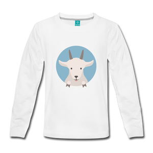 Kids' Premium Long Sleeve T-Shirt - white