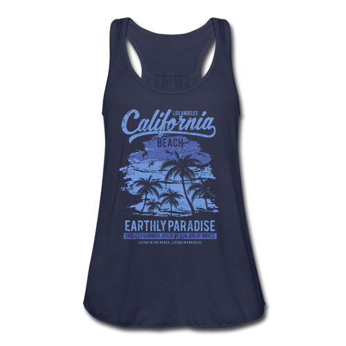 Women's Flowy Tank Top by Bella - navy