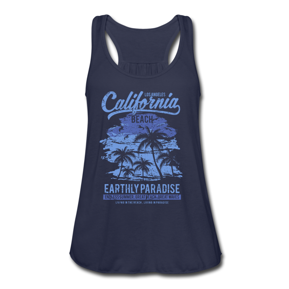 Women's Flowy Tank Top by Bella - navy