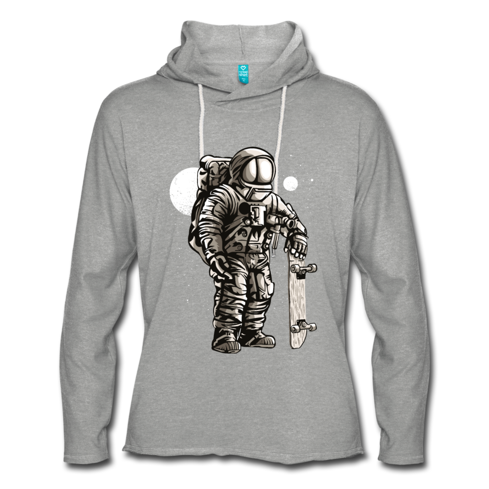 Unisex Lightweight Terry Hoodie - heather gray