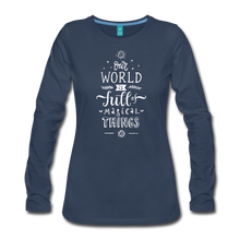 Load image into Gallery viewer, Women&#39;s Premium Long Sleeve T-Shirt - navy