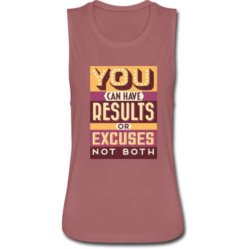 Women’s Flowy Muscle Tank by Bella - mauve