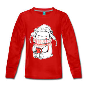 Kids' Premium Long Sleeve T-Shirt - red