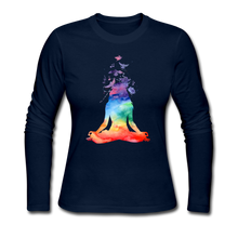 Load image into Gallery viewer, Women&#39;s Long Sleeve Jersey T-Shirt - navy