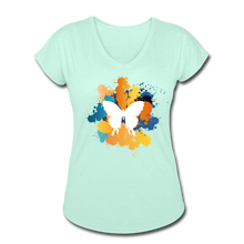 Load image into Gallery viewer, Women&#39;s Tri-Blend V-Neck T-Shirt - mint