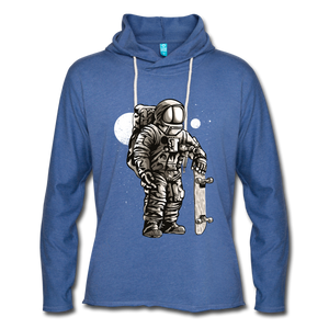 Unisex Lightweight Terry Hoodie - heather Blue