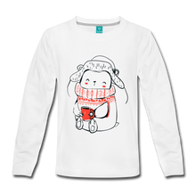 Load image into Gallery viewer, Kids&#39; Premium Long Sleeve T-Shirt - white