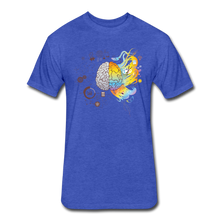 Load image into Gallery viewer, Fitted Cotton/Poly T-Shirt by Next Level - heather royal