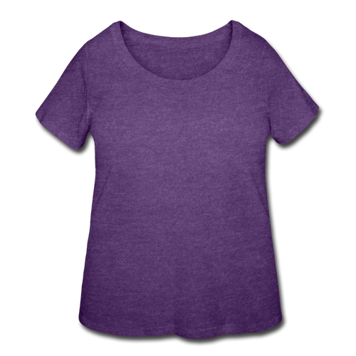 Women’s Curvy T-Shirt - heather purple