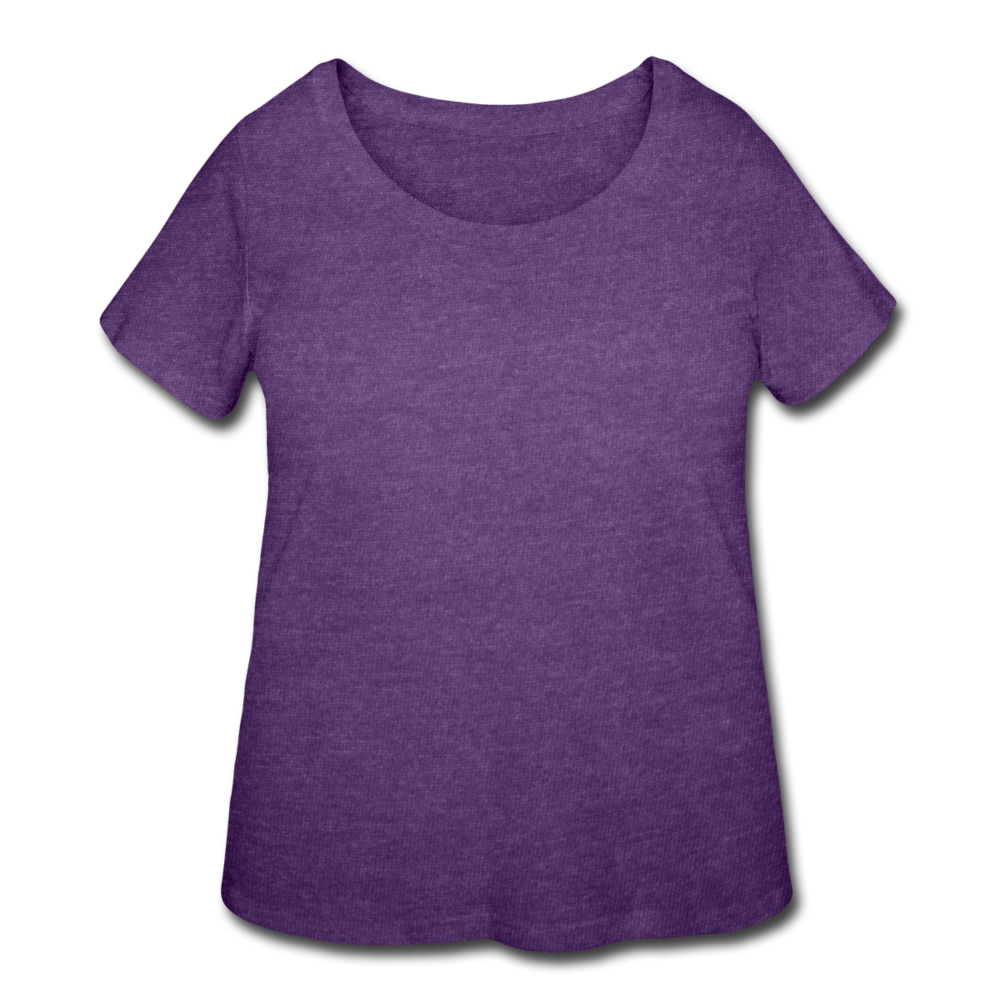 Women’s Curvy T-Shirt - heather purple